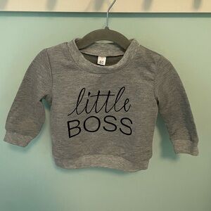 Little Boss Cotton Sweatshirt